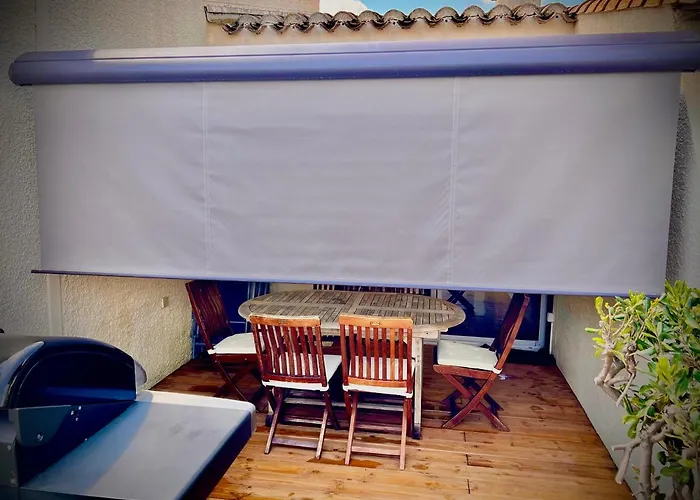 Mezzanine/jardin/terrasse Village Naturiste Apartmán